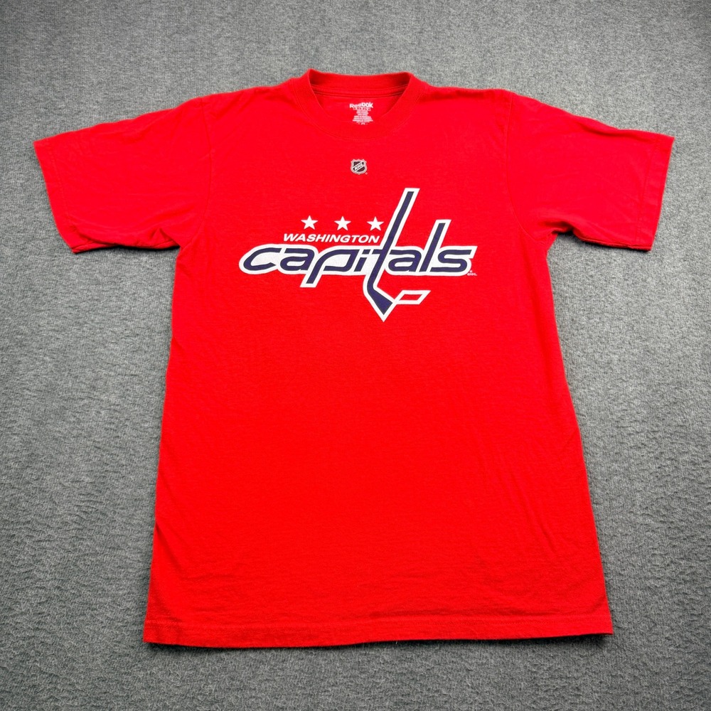 Reebok Washington Capitals Mike Green 52 NHL T-Shirt Men's Medium Red Hockey Tee
